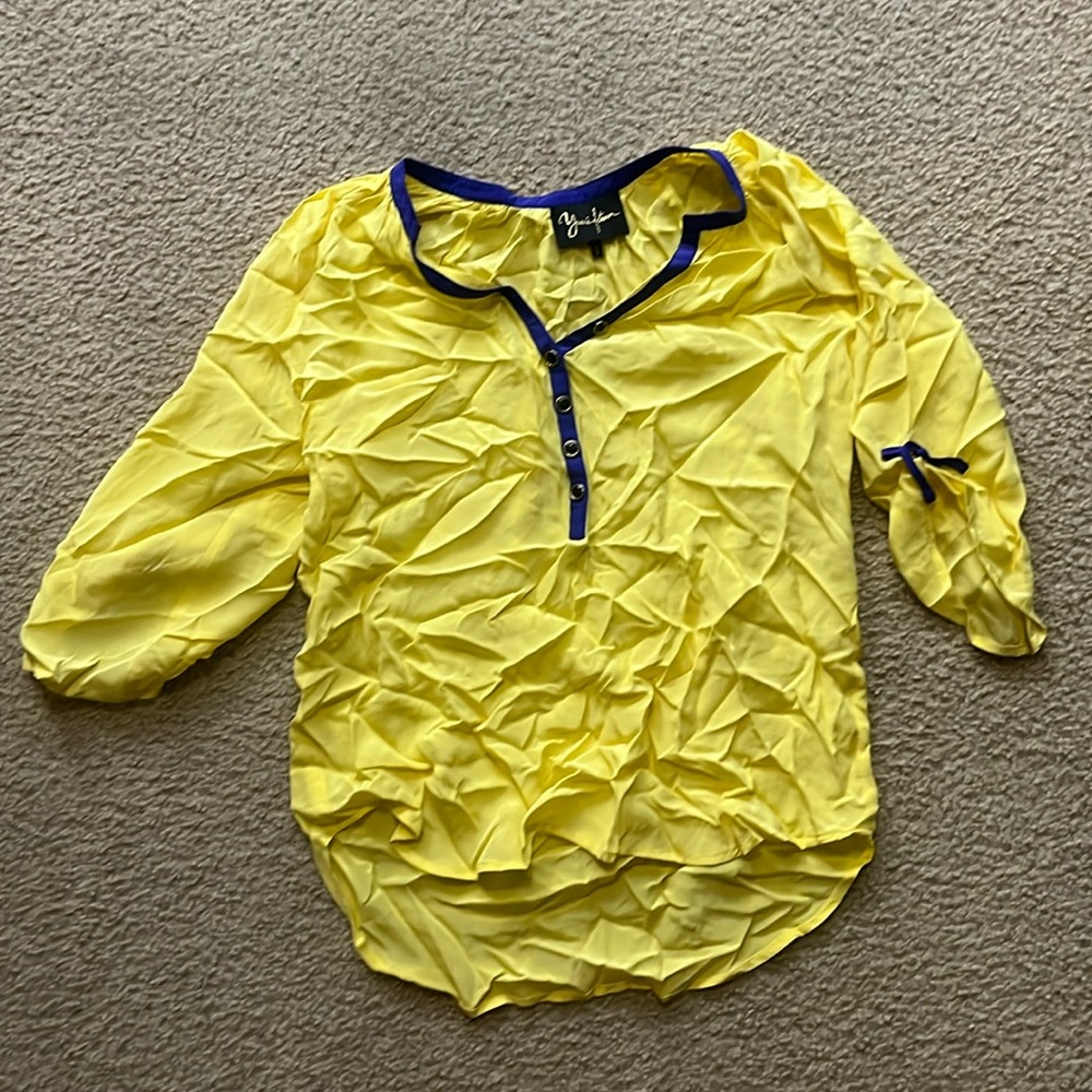 Yumi Kim blouse Yellow Small silk